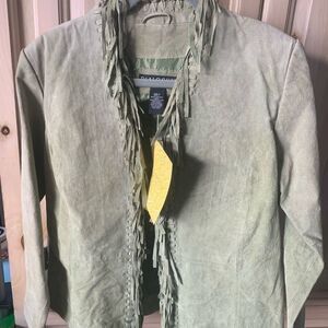 Vintage Western 100% Leather Fun Fringe Jacket